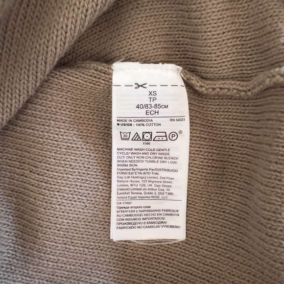 Banana Republic Brown Organic Cotton Long Sleeve Sweater Classic Sustainable - Picture 7 of 11